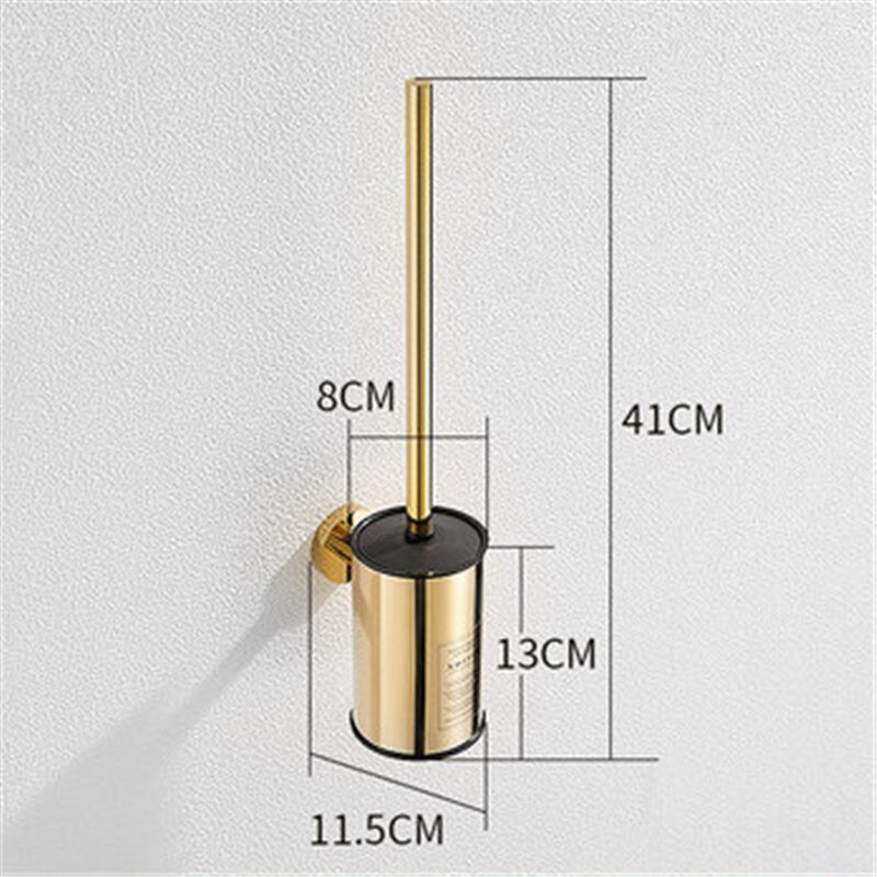 Spazzola di pulizia di tipo durevole di vendita calda per servizi igienici Set porta scopino in acciaio inossidabile Set bagno bagno Hardware oro/cromo: Style B gold