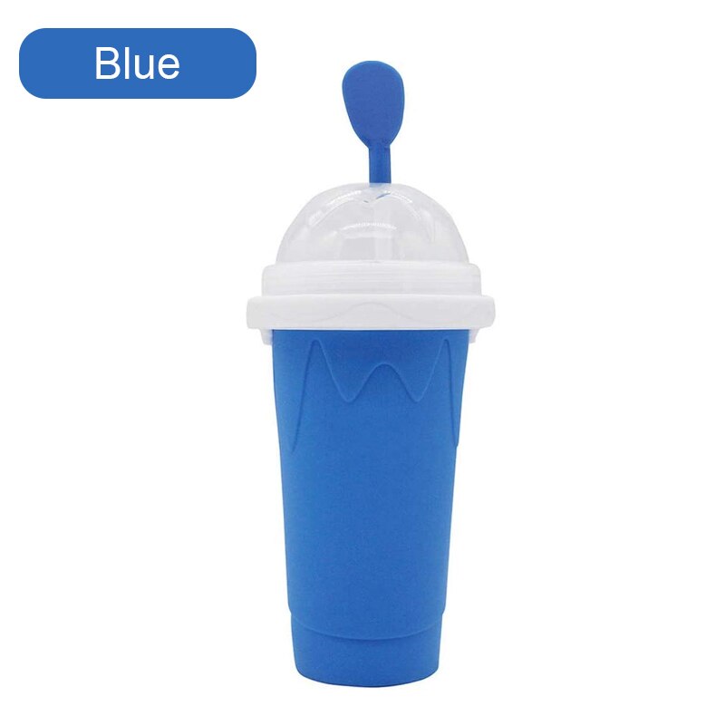 Smoothies Cup Zelfgemaakte Milkshake Fles Slush En Schudden Maker Snelle Koeling Cup Ijs Magic Slushy Maker: Blauw