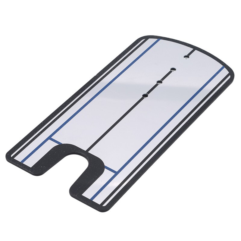 Golf swing recht oefenen golf putting spiegel uitlijning trainingshulpmiddel swingtrainer ooglijn golfaccessoires 30.5 x 14.5cm: Blauw