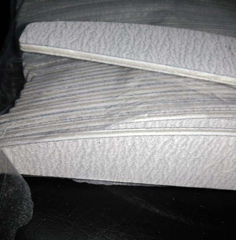 Professionele Zebra Nagelvijlen 7 "-Grit Nagelvijl Cushioned Voor Acryl Gel Kunstnagels Wegwerp Bestand 150/150 Grit X 100 Stuks