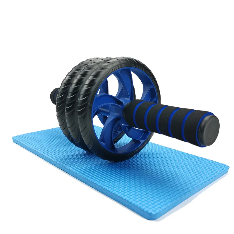 16 Inches Power Wheels Roller Machine Push- Rack Workout Gym Abdominal Muscle Trainer Two-wheeled Three-wheeled Squat machine: Gold