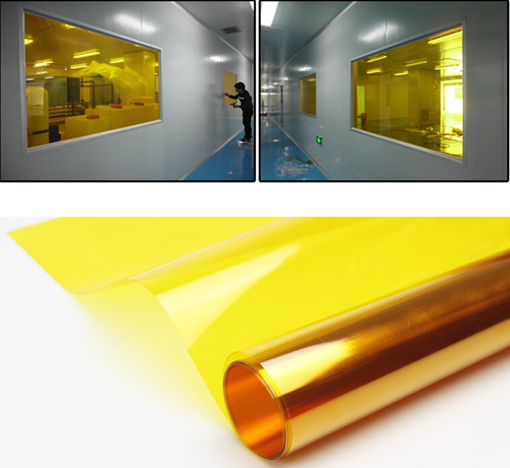 2 Mil Gold Yellow Decoration Solar Tint Window Film Improve Privacy UV 99% Heat Proof Glass Tint Film Deco