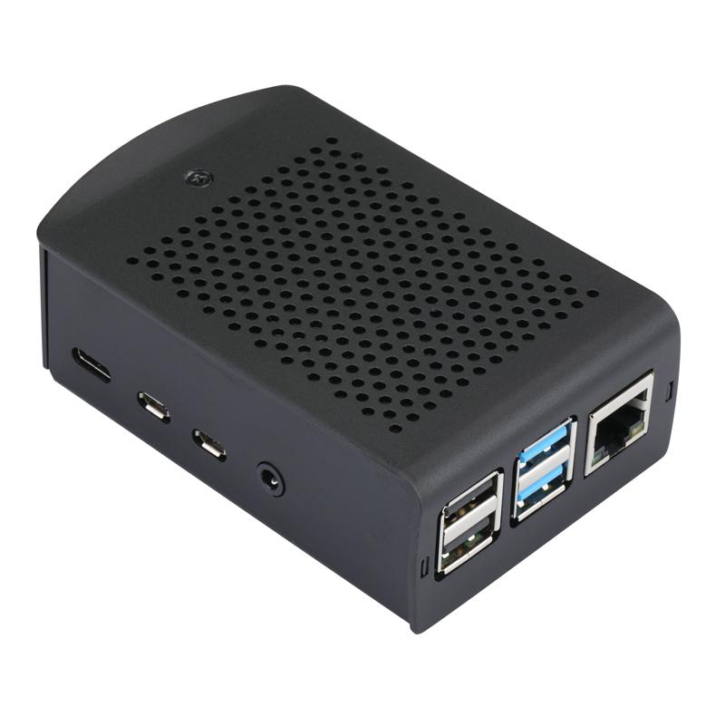 Raspberry Pi 3 modelo B Plus funda negra de Metal de aluminio verde y plata caja RPI 3 Compatible con Raspberry Pi 3 modelo B