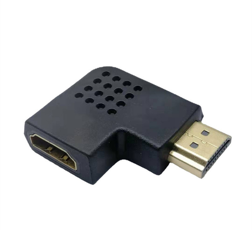 Hdmi Laterale Adapter Lcd Tv Adapter L-Type Hdmi Man-vrouw Adapter Rechts 90 Graden: Ivoor