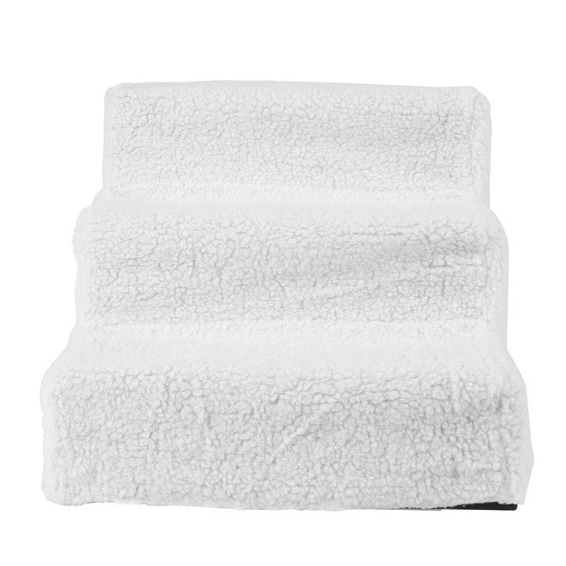 Dressage d'escaliers d'animaux pour chiens/chats blanc (trois étages)