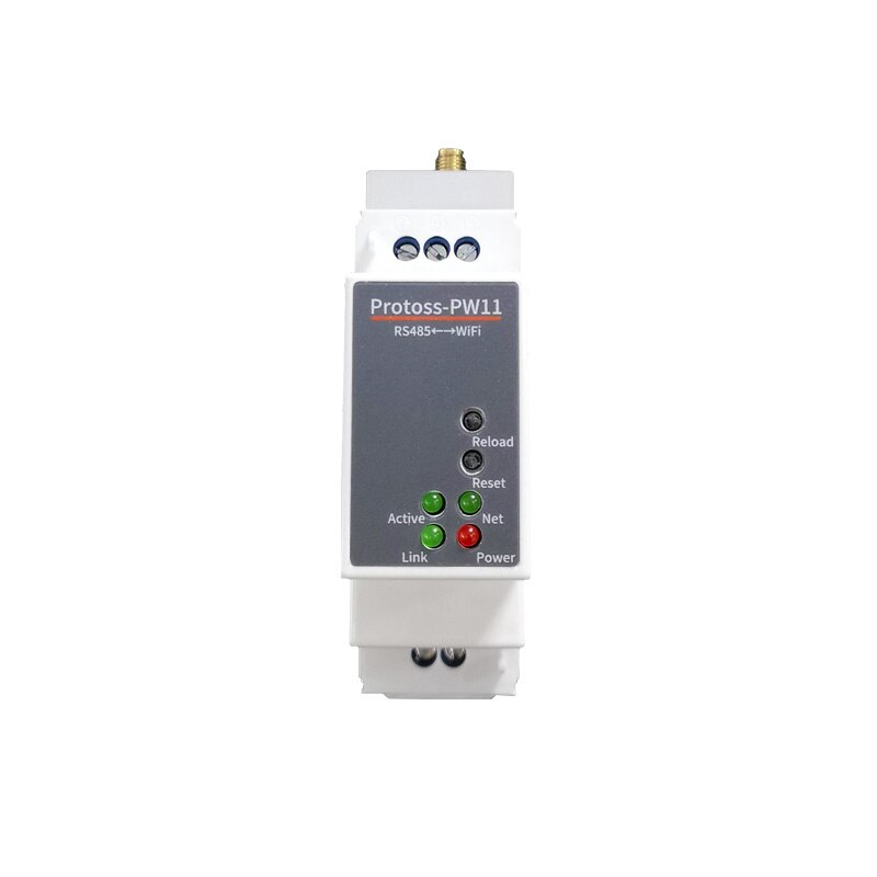 9 ～ 48 vdc-ingång din rail  rr485 serieport till wifi eller ethernet  rj45 omvandlare serverdata modbus tcp wifi seriell server