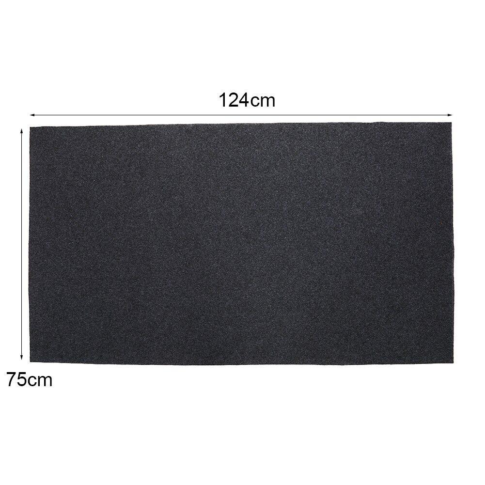 Ildfast varmebestandig bbq gassgrill splatter mat mat bakgård gulv beskyttende teppe 124 x 75cm