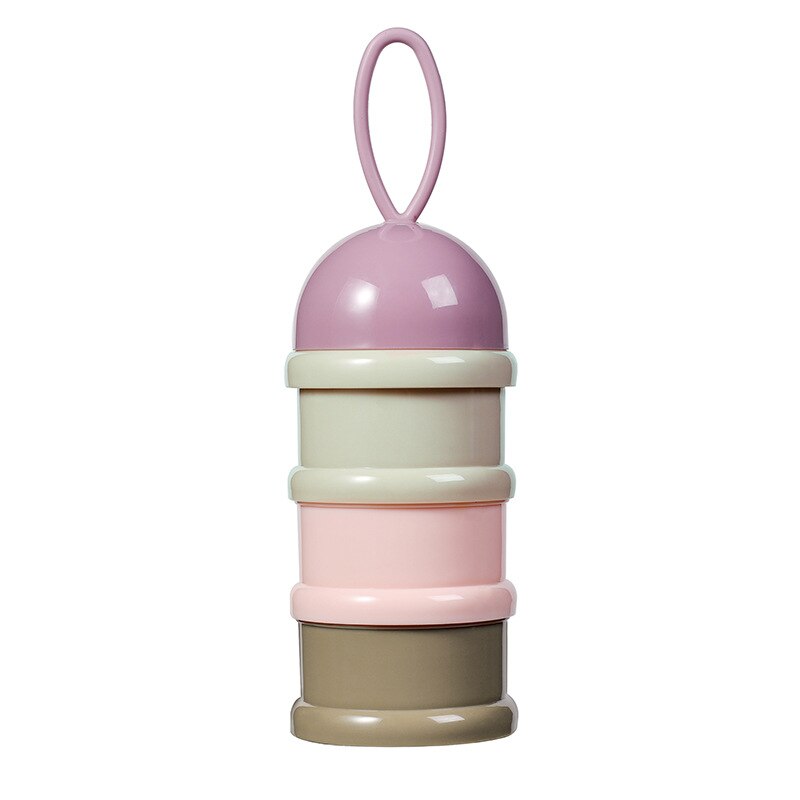Baby Food Container Storage Box Kids Formula Milk Container Essential Cereal Portable Milk Powder Boxes Formula Milk Powder: Purple