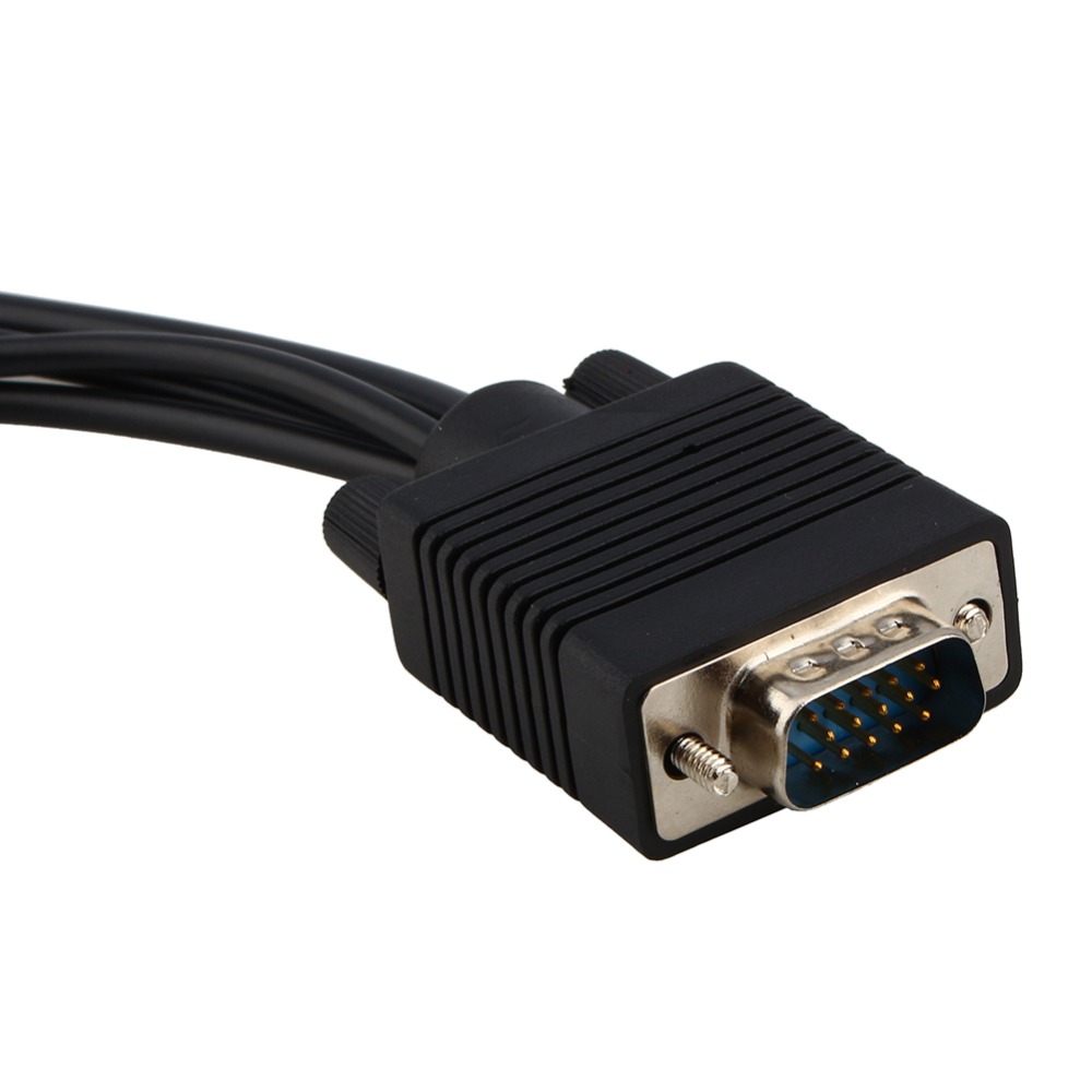 VGA a S-Video 3 RCA hembra convertidor AV TV adaptador de Cable para PC portátil Tablet portátil