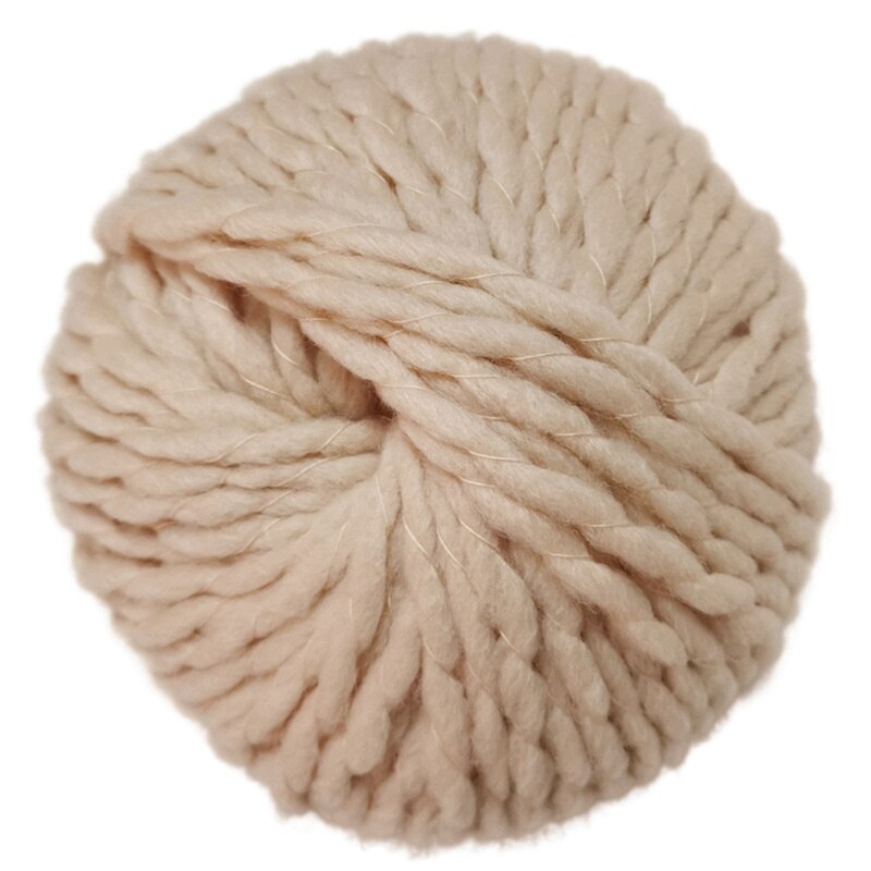 6mm 100G Thick Imitated Wool Needle Thick Woolen Thread Hand-knitted Woolen Blanket: 12 Apricot