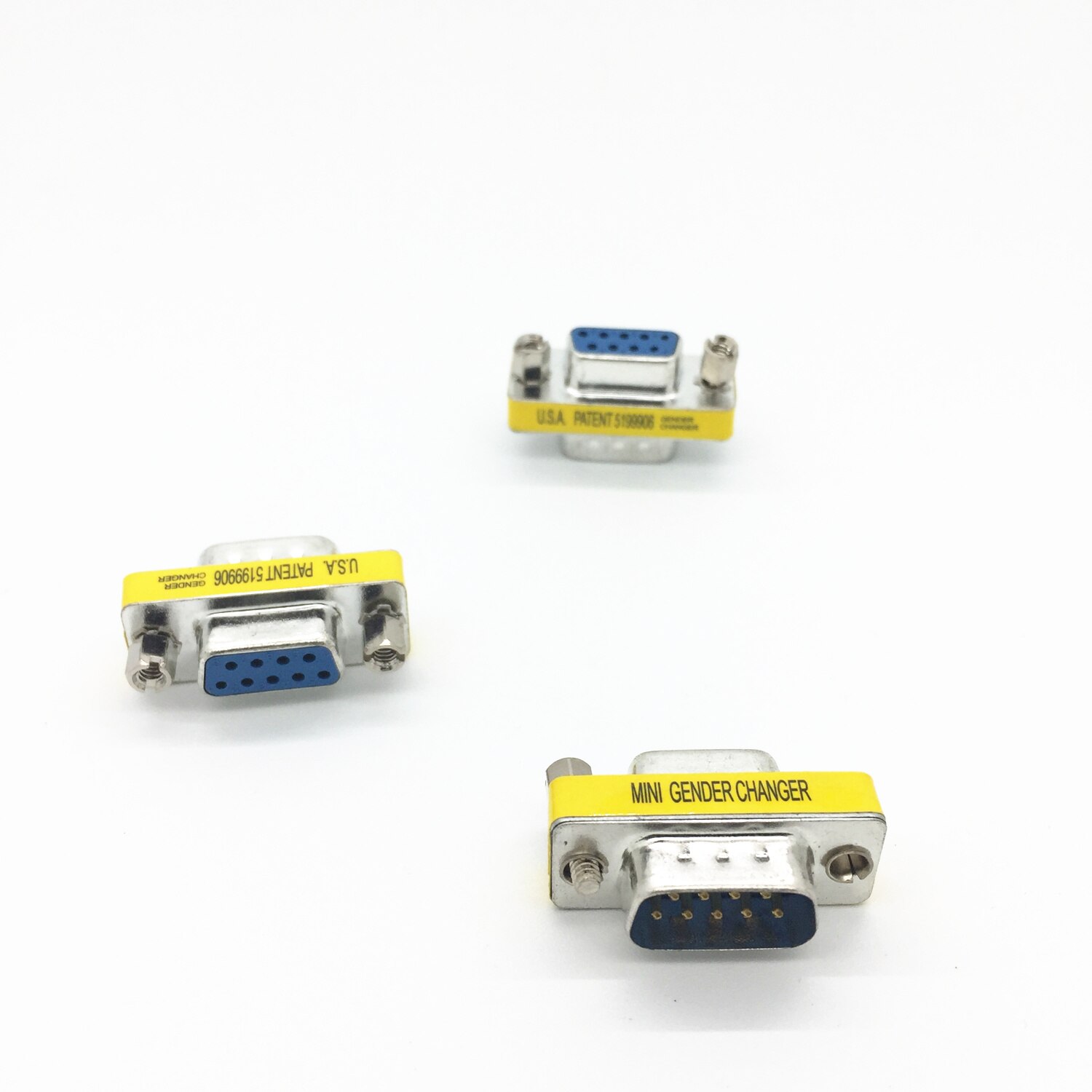 DB9 VGA 9 Pin MALE TO FEMALE Mini Gender Changer C... – Grandado