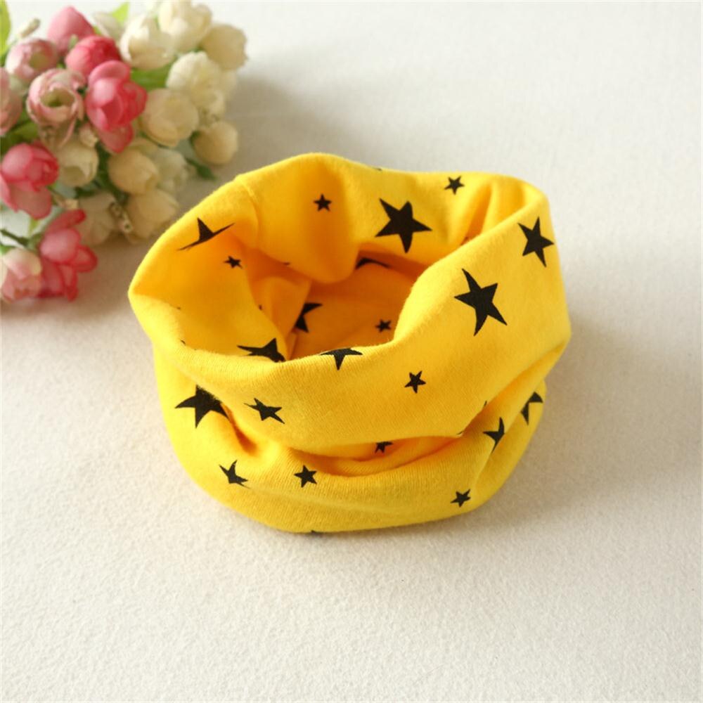 Baby Cartoon Sjaal Baby Meisje Jongen Warm Star Kraag Sjaal Herfst Winter Jongens Meisjes Kraag Baby Sjaal Katoen O Ring hals Sjaals: YELLOW