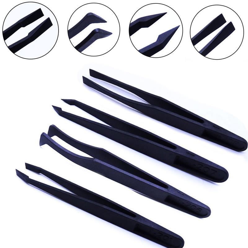 4/8 Stks/set Epoxyhars Sieraden Gereedschap Set Pincet Anti-Statische Plastic Precisie Diy Maken Voor Epoxyhars mold Sieraden Maken: SET3-4pcs