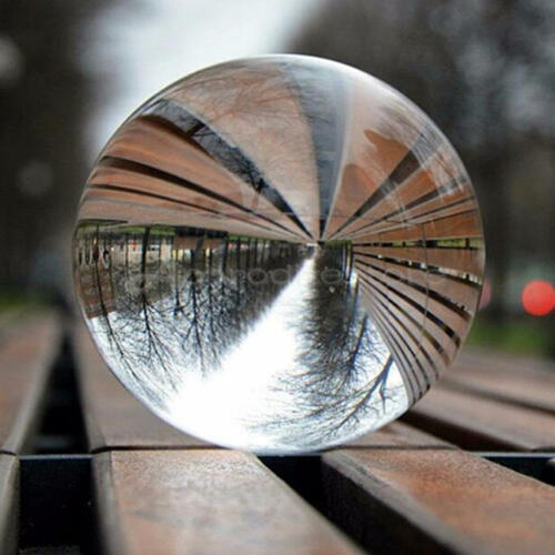 6 størrelser gennemsigtige glas krystalkugler healing sfære fotografering foto rekvisitter dekorative kugler 30mm-80mm: 60mm
