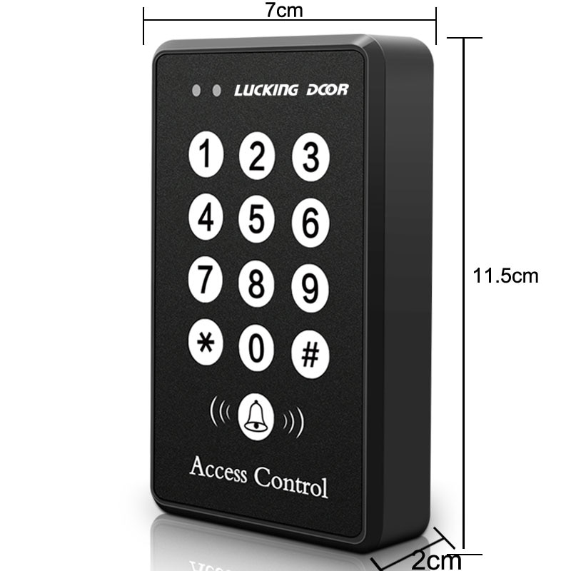 125Khz RFID Access Control Keypad Reader Device 500 users Security RFID Proximity Entry Door Lock Access Controler Keyboard
