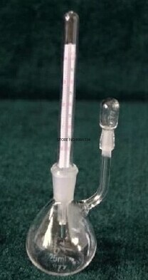 25ml/50ml glass pycnometer WITH thermometer