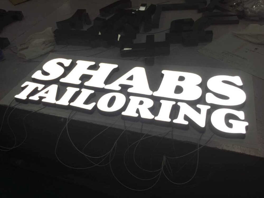 custom led lighted neon sign letters channel sign