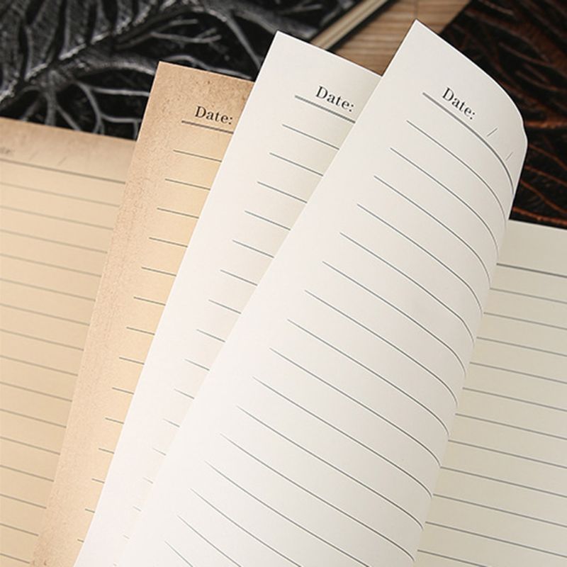 The Magic Embossed A5 Leather Notebook Journal Notepad Travel Diary Planner Book School Office Supplies 1XCB