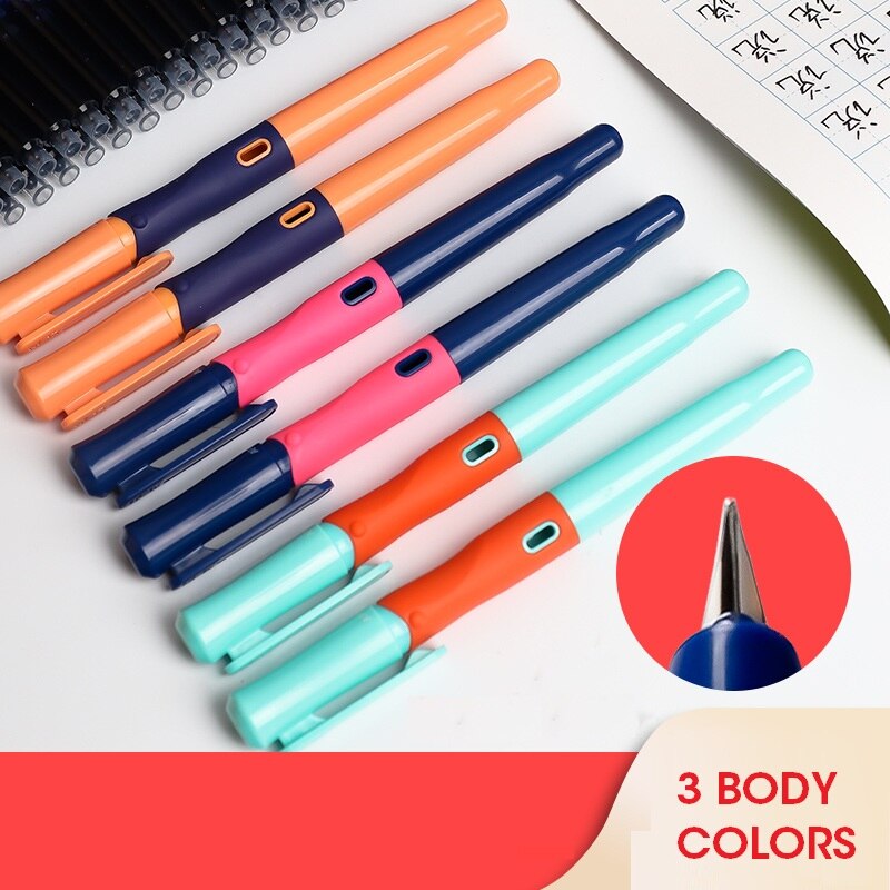 Andstal Cute Kawaii Crocodile Fountain Pen Set Ink Pen Calligraphy Pens for kids school supplies stationery
