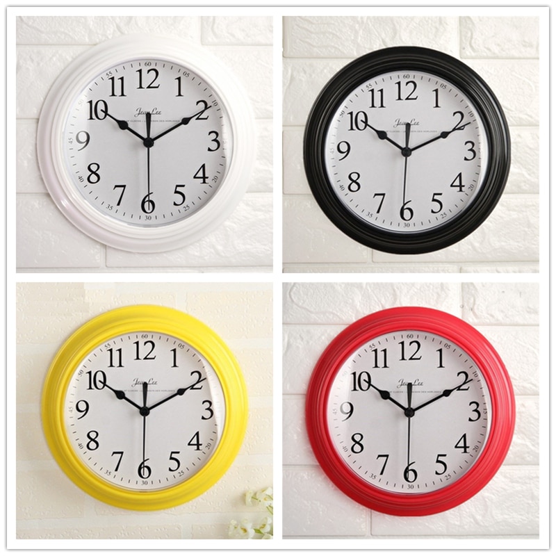 Modern Minimalism Wall Clock Mute Classic Nordic Thick Border Hanging Watch 3D Reloj Pared Bedroom Living Room Home Decor