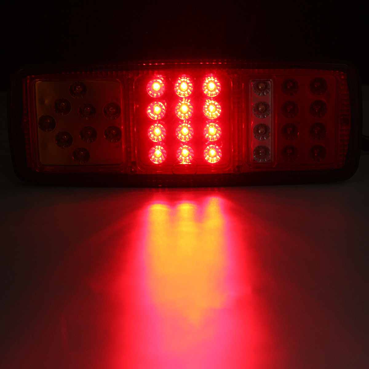 2 Stuks 12V 33 Leds Auto Vrachtwagen Achterlicht Achter Achterlicht Stop Remlichten Richtingaanwijzer Lamp voor Bus Caravan