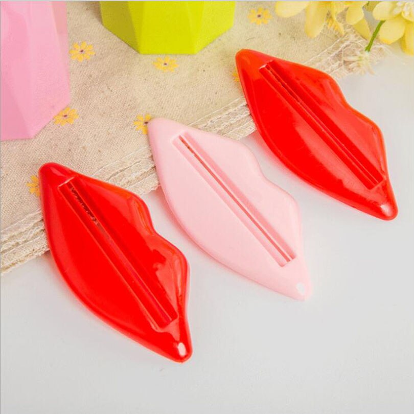 2pcs/lot Red lips squeeze device to squeeze toothpaste out also for Lotions and cosmetics avoid wasting H291