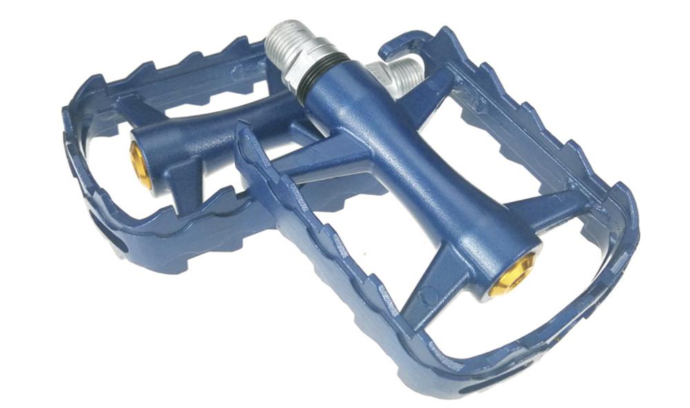 BMX Bike Pedals Mountain Bike Aluminum Alloy Light Weight Anti-slip Pedal Bike Parts: Blue