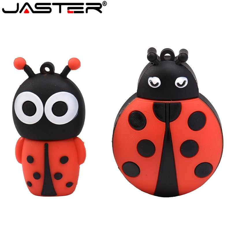 JASTER cute cartoonAnimal ladybugs usb 4GB 8GB 16GB 32GB 64GB pendrive USB Flash Drive gifty Stick Pendrive