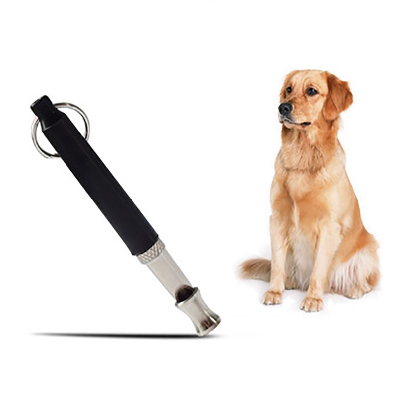 Dog Training Whistle Adjustable Whistle Supersonic Sound Repeller Pitch Stop Barking Quiet Black Whistle Tool Pet Supplies
