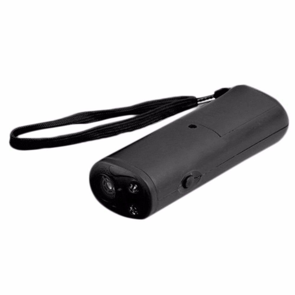 Draagbare Huisdier Hond Repeller Anti Barking Stop Bark Training Device Trainer LED Ultrasone 3 in 1 Anti Barking Zonder Batterij