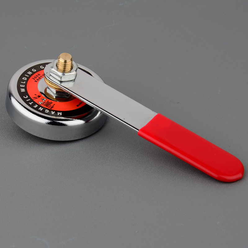 Starken Magnet Schweißen Erdung Gerät mit Stange Magnetische Schweißen Boden Klemme Magnet Basis 16LBS 65LBS: 200A 16LBS