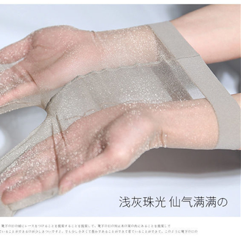 Pantimedias de seda brillantes para mujer, medias transparentes, ropa interior encantadora, medias altas hasta el muslo, Medias brillantes