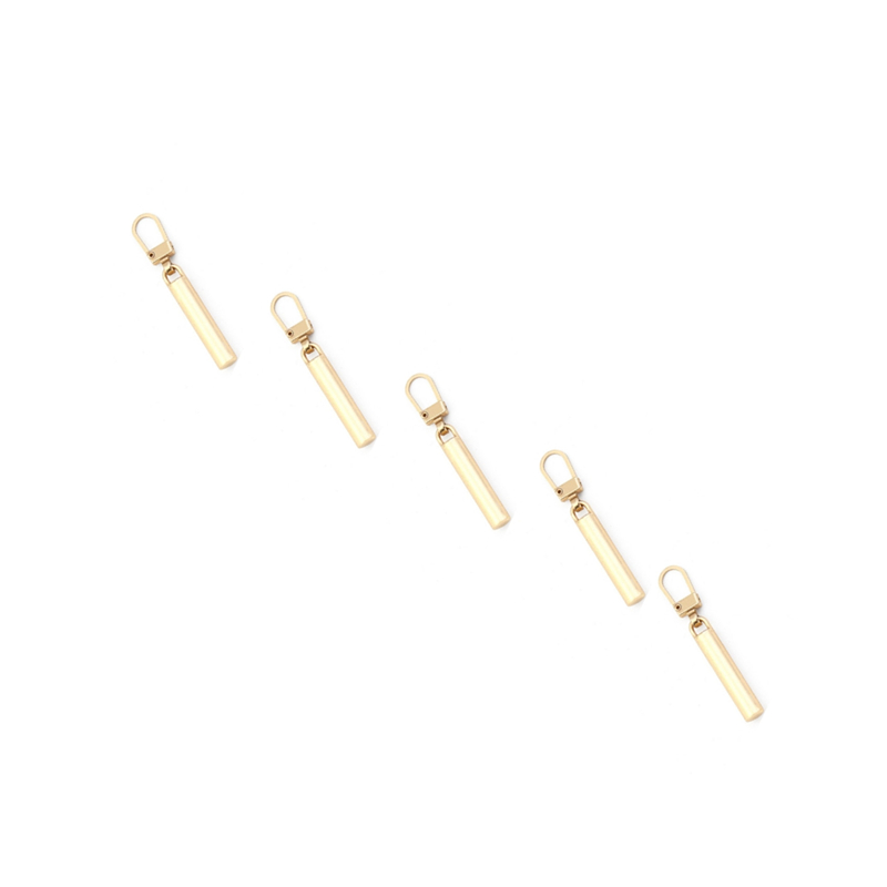 5 stks Afneembare Metalen Ritstrekkers voor Rits Sliders Hoofd Rits Pull Tab DIY Naaien Zakken Donsjack Ritsen Reparatiesets: Antique Zinc