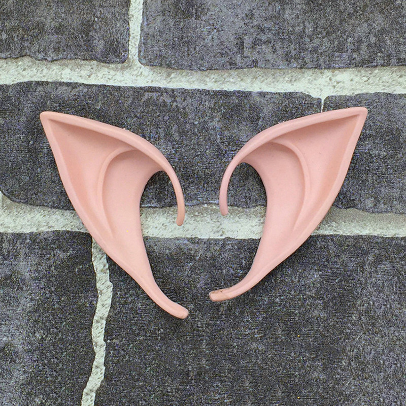 Látex suave punto mágico Ángel Hada elfo orejas Cosplay máscara Halloween mascarillas máscara Prosthetic Anime decoración suministros de