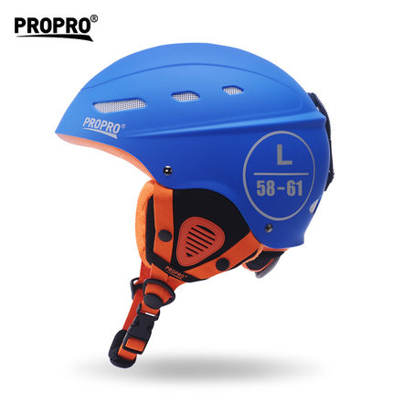 Casque de pour hommes, femmes et enfants, masque de sécurité pour le Skateboard, hiver, en velours, Snowboard, Moto, skier, sport: Bleu / M