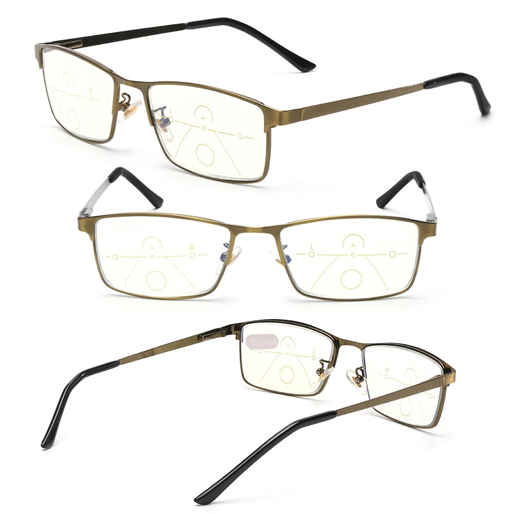1 pc Unisex Progressive Multifocal Reading Glasses Anti Blue Light Radiation Presbyopia Eyeglasses Adjustable Vision Eyewear