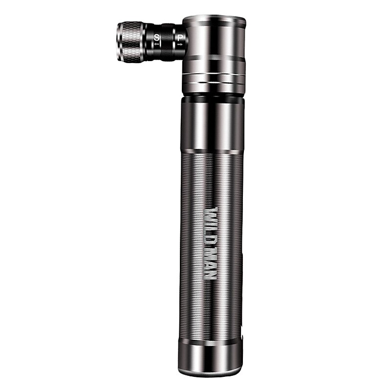 WILD MAN Aluminum Alloy Mini Bicycle Pump for XIAOMI M365 Scooter Mountain Bike Schrader Presta Valve 100 PSI,Silver: Default Title