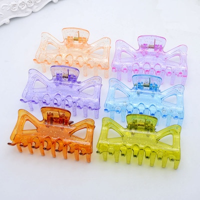 Pinzas para el pelo para mujer, horquillas de colores caramelo, pinzas para el pelo de cangrejo, maquillaje, herramienta de lavado, accesorios para el cabello, 7cm x 3,5 cm, 1 ud.