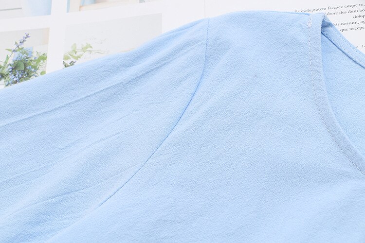 Bloemen Borduren Tops Vrouwen T-shirt Plus Size Drie Kwart Mouw O-hals Tops Xxxl 4XL KKFY5275