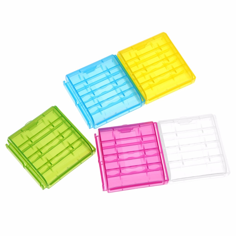 10 Pcs Hard Plastic Battery Case Holder Opbergbox Voor Aa Aaa Oplaadbare Batterij