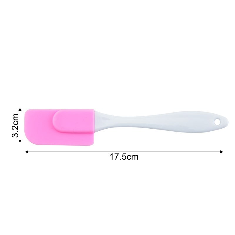 1Pcs Multi Purpose Silicone Cake Spatula High-temperature DIY Baking Tools Cookie Pastry Scraper Kitchen Supplies Butter Spatula: Pink