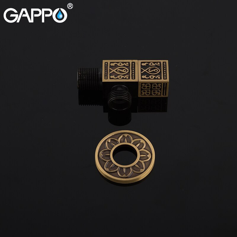 GAPPO Angle Valve Water Control Valve Faucet Antique Brass Diverter