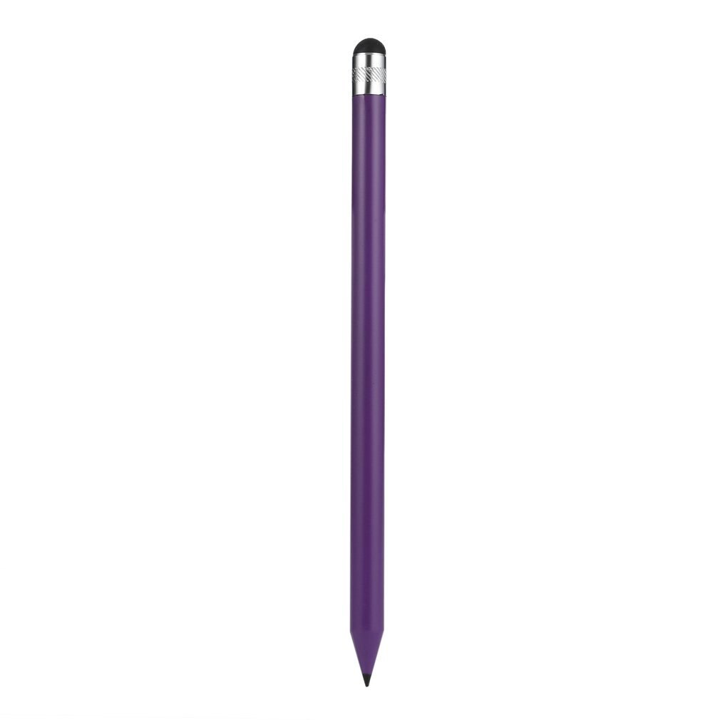 Plastic Pencil Round Stylus Capacitive Penc Stylus Pencil Avoid Finger Fatigue On Any Mobile Phone Tablet: Purple