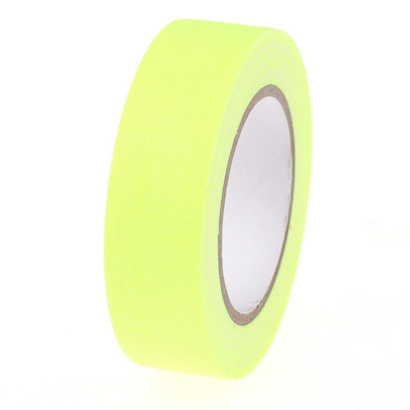 Cintas fluorescentes reflectantes UV, cintas noctilucentes autoadhesivas para escenarios de fiestas, 1/6 uds.: Yellow 1pc