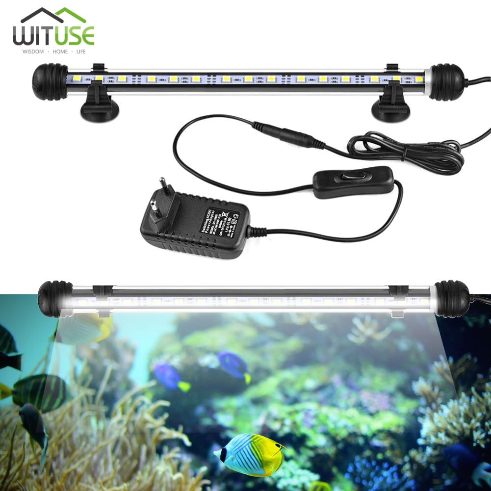 Lampe Submersible US 220V V | Lampe US, V, projecteur d'aquarium, télécommande 19 / 28 / 38/48cm, prise US, éclairage direct