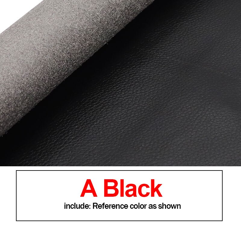 Microfiber Leer Milieuvriendelijke Litchi Grain Pu Leer Voor Diy Meubels Lederen Art Materiaal Handgemaakte Zitkussen Levert: Black / 135x200cm