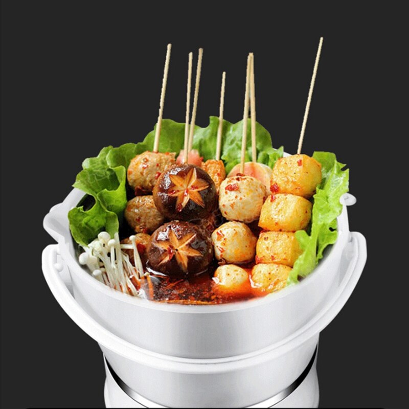 1L Folded Food Grade Silicone Slow Cooker Portable Cooking Pot Mini Pot Travel Electric Cooker