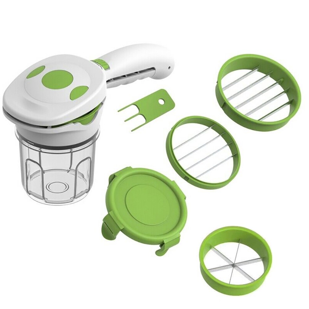Vegetable Cutter Slicer Magic Nicer Quick Stainless Steel Vegetable Dicer Chopper 5 in 1 Multi-Functional Kitchen Onion 2022