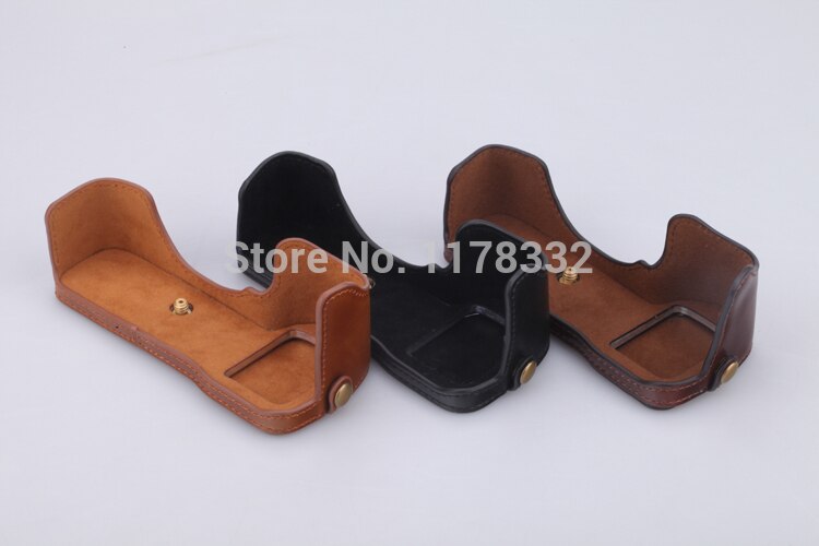 Leather Camera Tas Lederen Half Case Grip Schouderband voor Sony Alpha A7IIA7M2 A7 Mark II Camera