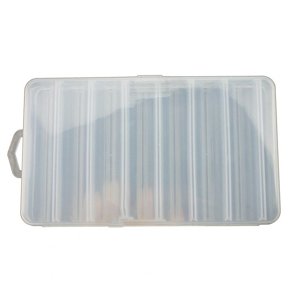 Fishing Tackle Box Double Sided 14 Compartments Sturdy Transparent Hard Plastic Lure Container for Lure fishing tackle box